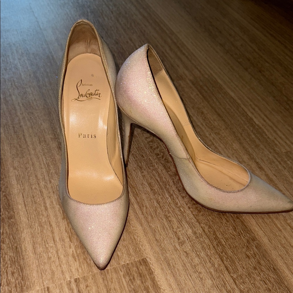 Christian Louboutin Décolleté 554 100 Glitter Mini